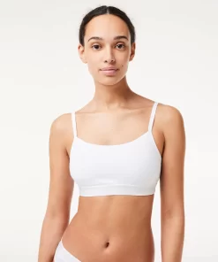 Lacoste Underwear & Loungewear-Mini Croc Signature Bandeau Bralette