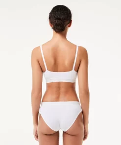 Lacoste Underwear & Loungewear-Mini Croc Signature Bandeau Bralette