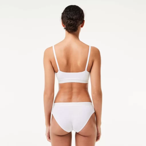 Lacoste Underwear & Loungewear-Mini Croc Signature Bandeau Bralette