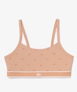 Lacoste Underwear & Loungewear-Mini Croc Signature Bandeau Bralette