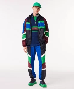 Lacoste Tracksuits-Mixed Material Colourblock Sportsuit Jacket