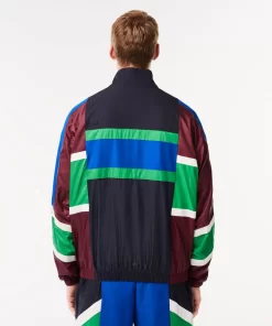 Lacoste Tracksuits-Mixed Material Colourblock Sportsuit Jacket