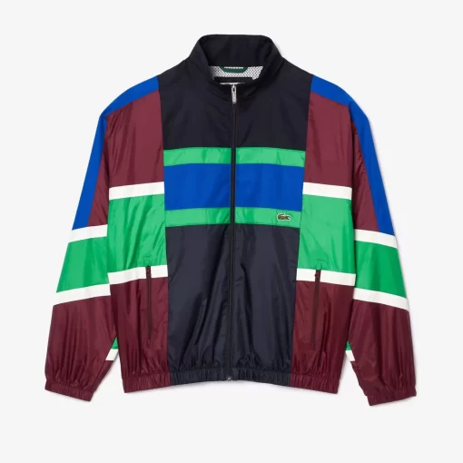 Lacoste Tracksuits-Mixed Material Colourblock Sportsuit Jacket