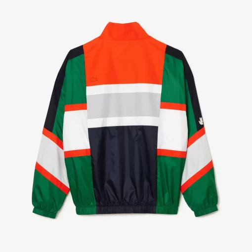 Lacoste Tracksuits-Mixed Material Colourblock Sportsuit Jacket