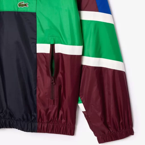 Lacoste Tracksuits-Mixed Material Colourblock Sportsuit Jacket