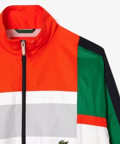 Lacoste Tracksuits-Mixed Material Colourblock Sportsuit Jacket