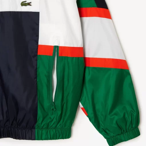 Lacoste Tracksuits-Mixed Material Colourblock Sportsuit Jacket