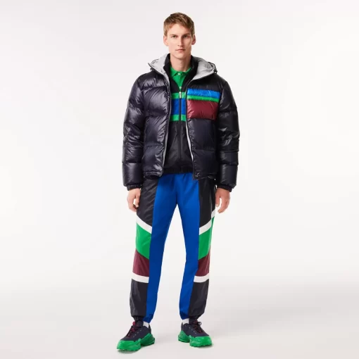 Lacoste Trousers & Shorts-Mixed Material Colourblock Sportsuit Track Pants