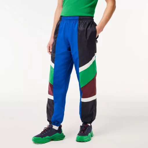 Lacoste Trousers & Shorts-Mixed Material Colourblock Sportsuit Track Pants