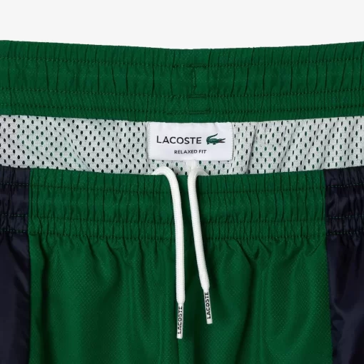 Lacoste Trousers & Shorts-Mixed Material Colourblock Sportsuit Track Pants