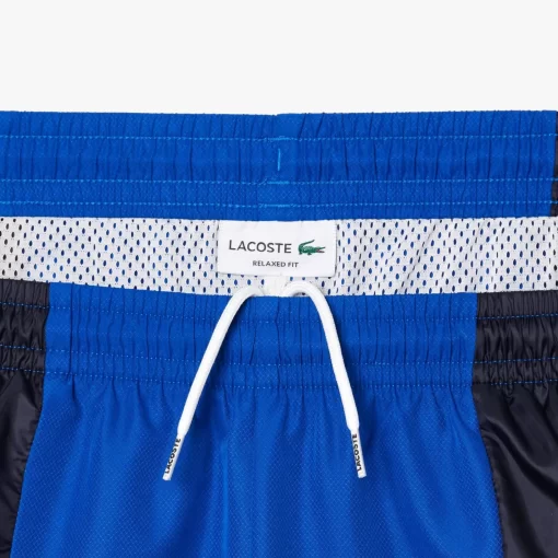 Lacoste Trousers & Shorts-Mixed Material Colourblock Sportsuit Track Pants