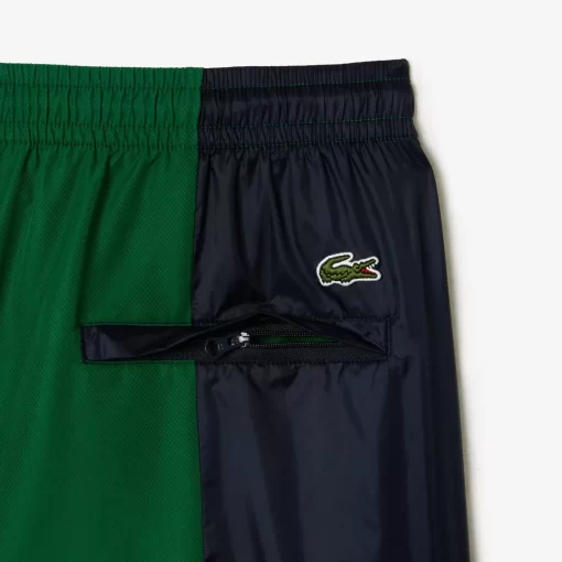 Lacoste Trousers & Shorts-Mixed Material Colourblock Sportsuit Track Pants