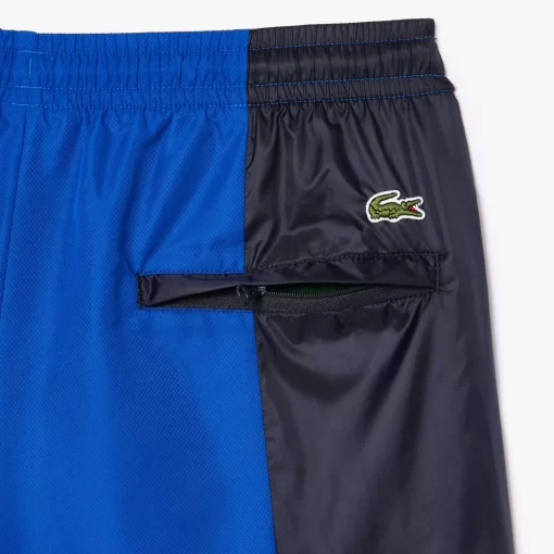 Lacoste Trousers & Shorts-Mixed Material Colourblock Sportsuit Track Pants