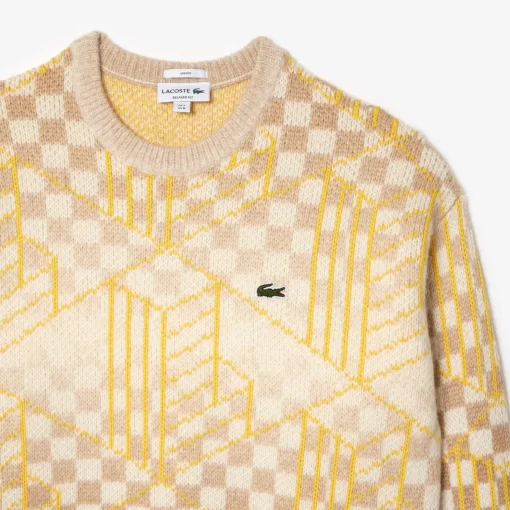 Lacoste Knitwear-Monogram Alpaca Sweater