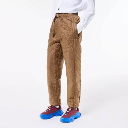 Lacoste Trousers & Shorts-Monogram Motif Padded Track Pants