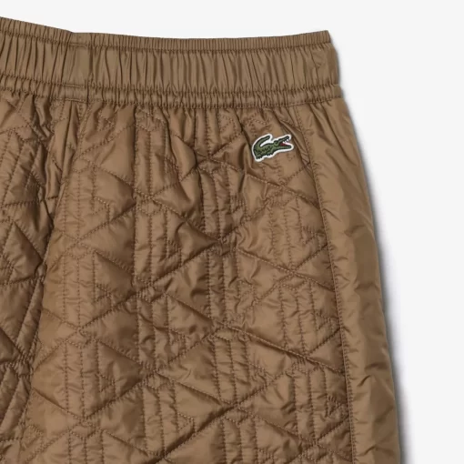 Lacoste Trousers & Shorts-Monogram Motif Padded Track Pants