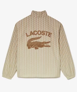 Lacoste Tracksuits-Monogram Print Ombre Effect Sportsuit Jacket