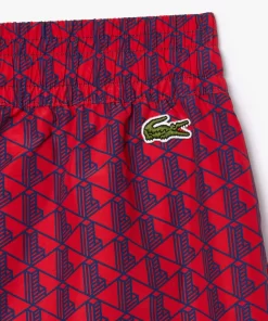 Lacoste Tracksuits-Monogram Print Ombre Sportsuit Track Pants