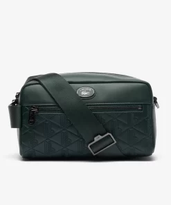 Lacoste Vertical Bags-Monogram Print Pouch Purse