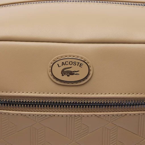 Lacoste Vertical Bags-Monogram Print Pouch Purse