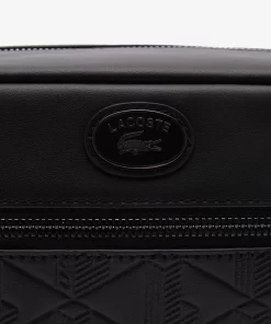 Lacoste Vertical Bags-Monogram Print Pouch Purse