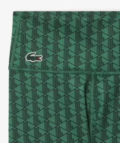 Lacoste Fitness & Training-Monogram Print Sport Leggings