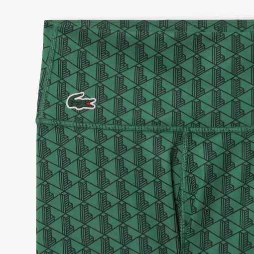 Lacoste Fitness & Training-Monogram Print Sport Leggings