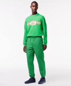 Lacoste Trousers & Shorts-Monogram Print Sportsuit Track Pants