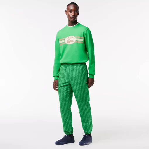 Lacoste Trousers & Shorts-Monogram Print Sportsuit Track Pants