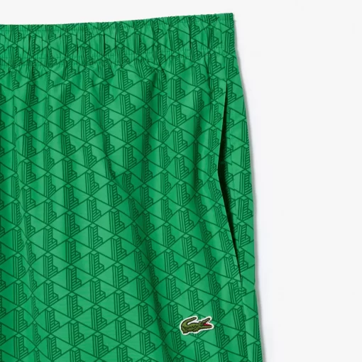 Lacoste Trousers & Shorts-Monogram Print Sportsuit Track Pants