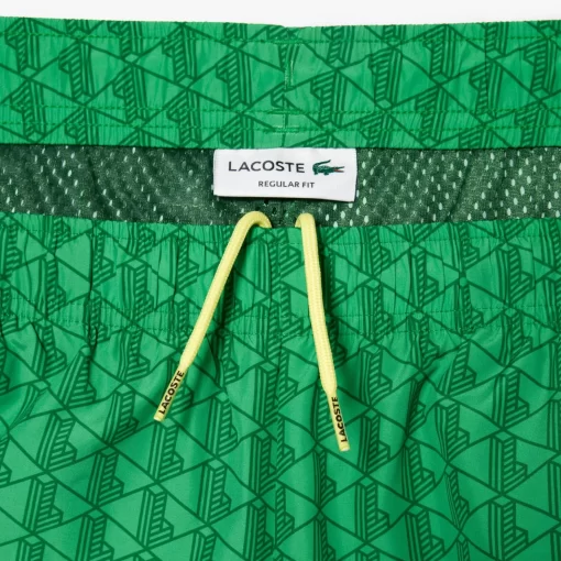 Lacoste Trousers & Shorts-Monogram Print Sportsuit Track Pants