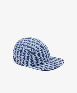 Lacoste Caps & Hats-Monogram Print Twill Jockey Cap