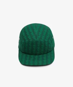 Lacoste Caps & Hats-Monogram Print Twill Jockey Cap