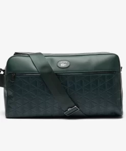 Lacoste Bags-Monogram Print Weekend Bag