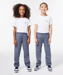 Lacoste Girl Clothing-Monogram Weave Track Pants