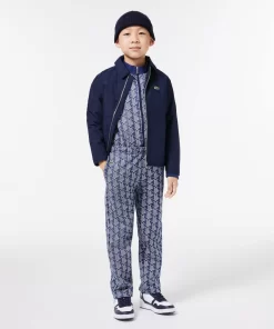 Lacoste Girl Clothing-Monogram Weave Track Pants