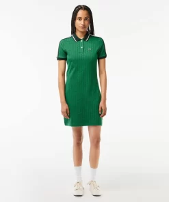 Lacoste Dresses & Skirts-Monogrammed Slim Fit Jacquard Dress