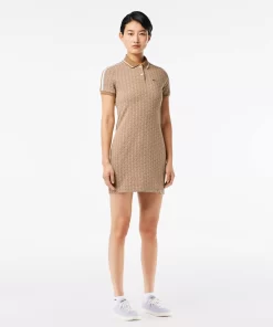 Lacoste Dresses & Skirts-Monogrammed Slim Fit Jacquard Dress