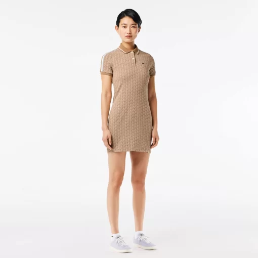 Lacoste Dresses & Skirts-Monogrammed Slim Fit Jacquard Dress