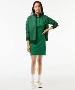 Lacoste Dresses & Skirts-Monogrammed Slim Fit Jacquard Dress