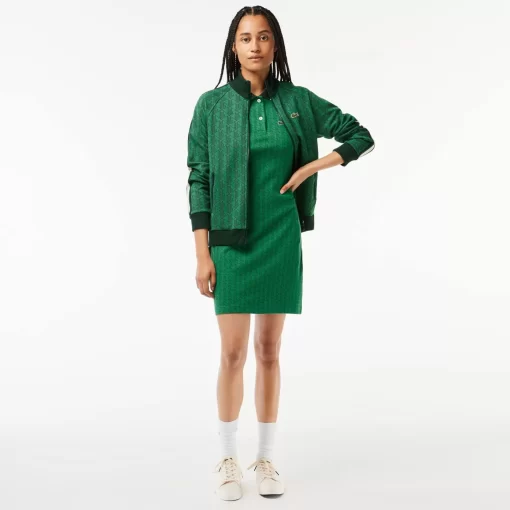 Lacoste Dresses & Skirts-Monogrammed Slim Fit Jacquard Dress