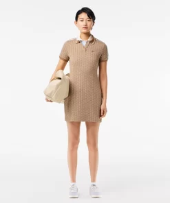 Lacoste Dresses & Skirts-Monogrammed Slim Fit Jacquard Dress