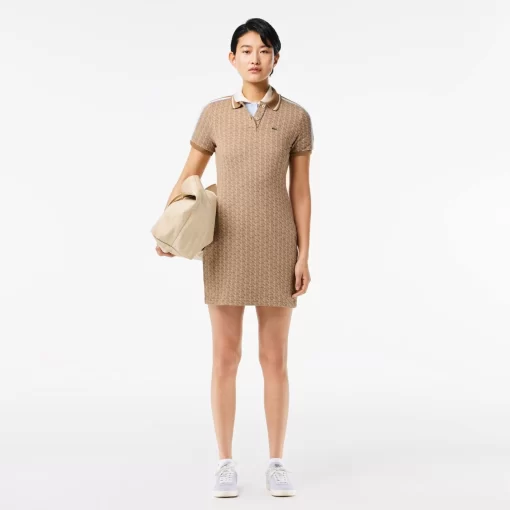 Lacoste Dresses & Skirts-Monogrammed Slim Fit Jacquard Dress