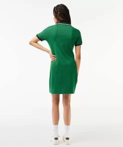 Lacoste Dresses & Skirts-Monogrammed Slim Fit Jacquard Dress