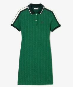 Lacoste Dresses & Skirts-Monogrammed Slim Fit Jacquard Dress