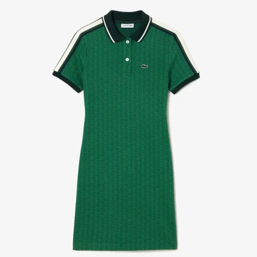 Lacoste Dresses & Skirts-Monogrammed Slim Fit Jacquard Dress