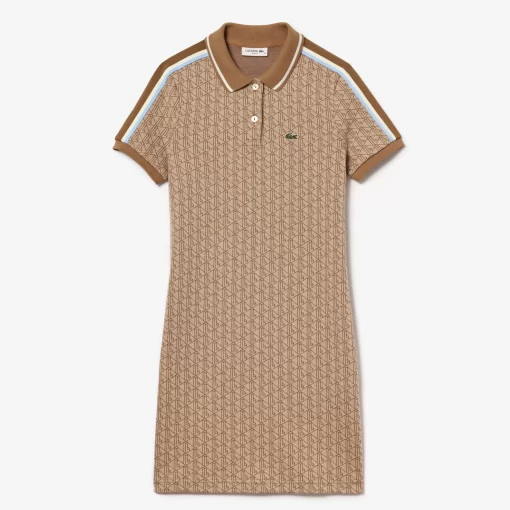 Lacoste Dresses & Skirts-Monogrammed Slim Fit Jacquard Dress