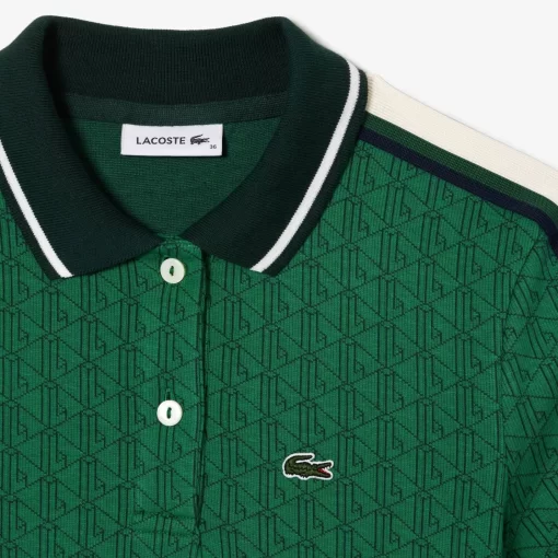 Lacoste Dresses & Skirts-Monogrammed Slim Fit Jacquard Dress