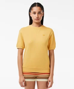 Lacoste T-Shirts-Natural Dyed Cotton Fleece T-Shirt