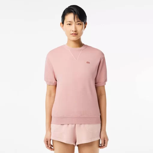 Lacoste T-Shirts-Natural Dyed Cotton Fleece T-Shirt